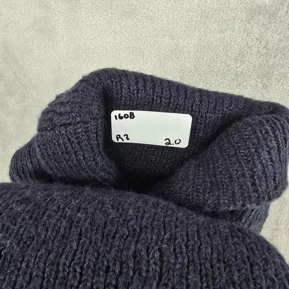 Relwen Old Salt Shawl Sweater Men XL Navy Blue Ribbed Wool Blend NEW